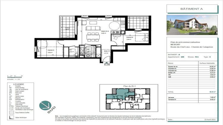 Ma-Cabane - Vente Appartement Mésigny, 69 m²