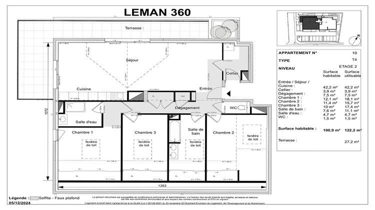 Ma-Cabane - Vente Appartement MESSERY, 100 m²