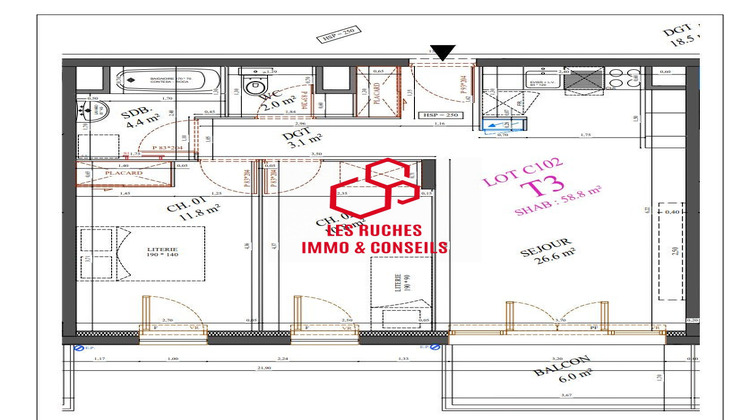 Ma-Cabane - Vente Appartement Messy, 58 m²
