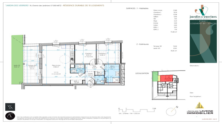 Ma-Cabane - Vente Appartement Metz, 73 m²