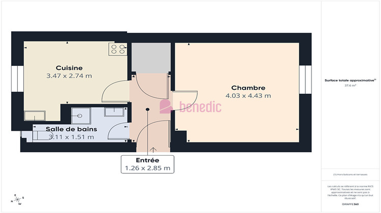Ma-Cabane - Vente Appartement METZ, 37 m²