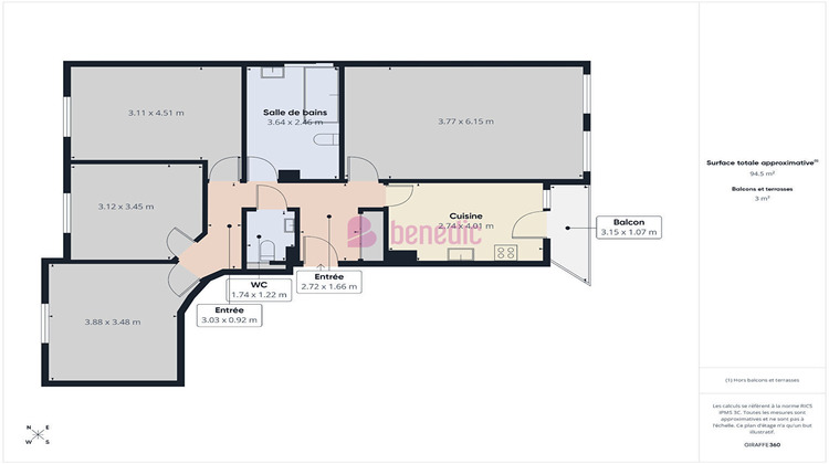 Ma-Cabane - Vente Appartement METZ, 93 m²