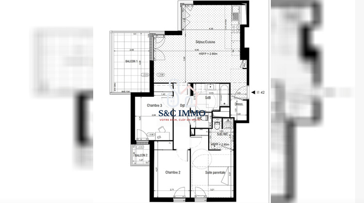 Ma-Cabane - Vente Appartement Meudon, 89 m²