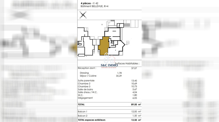 Ma-Cabane - Vente Appartement Meudon, 89 m²