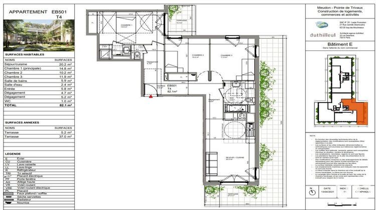 Ma-Cabane - Vente Appartement Meudon-la-Forêt, 82 m²