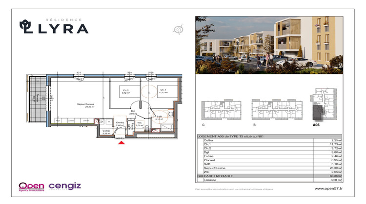 Ma-Cabane - Vente Appartement Mexy, 66 m²