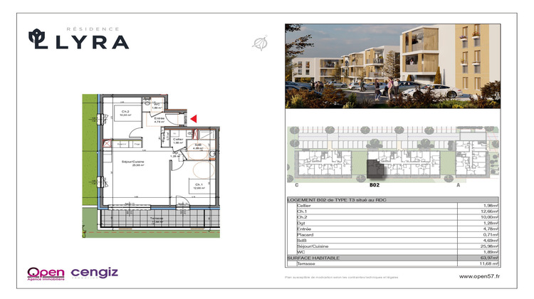Ma-Cabane - Vente Appartement Mexy, 63 m²