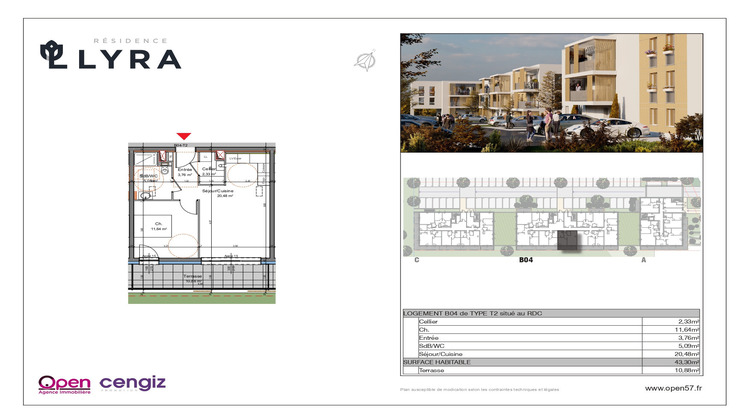 Ma-Cabane - Vente Appartement Mexy, 43 m²