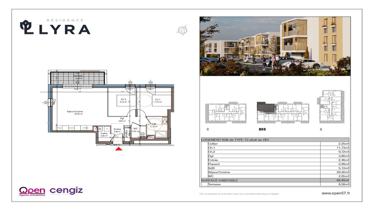 Ma-Cabane - Vente Appartement Mexy, 66 m²