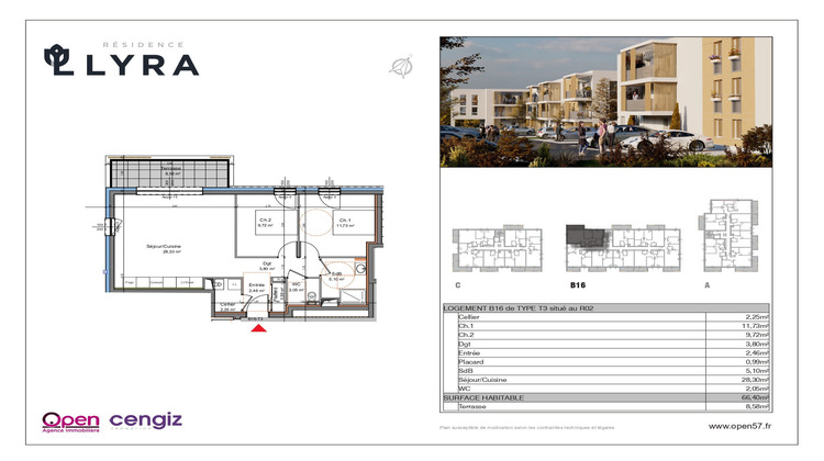 Ma-Cabane - Vente Appartement Mexy, 66 m²