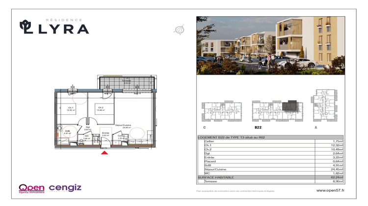 Ma-Cabane - Vente Appartement Mexy, 62 m²