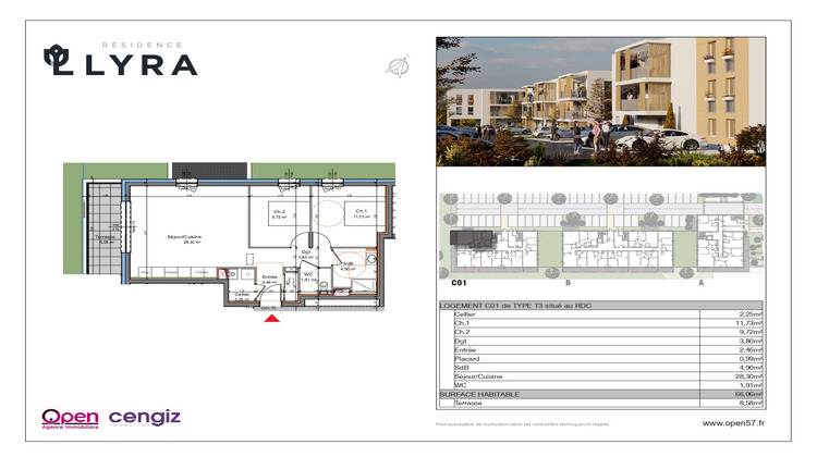 Ma-Cabane - Vente Appartement Mexy, 66 m²