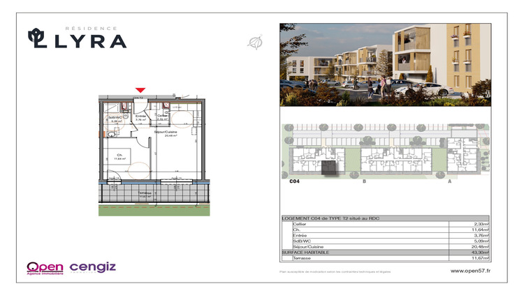 Ma-Cabane - Vente Appartement Mexy, 43 m²