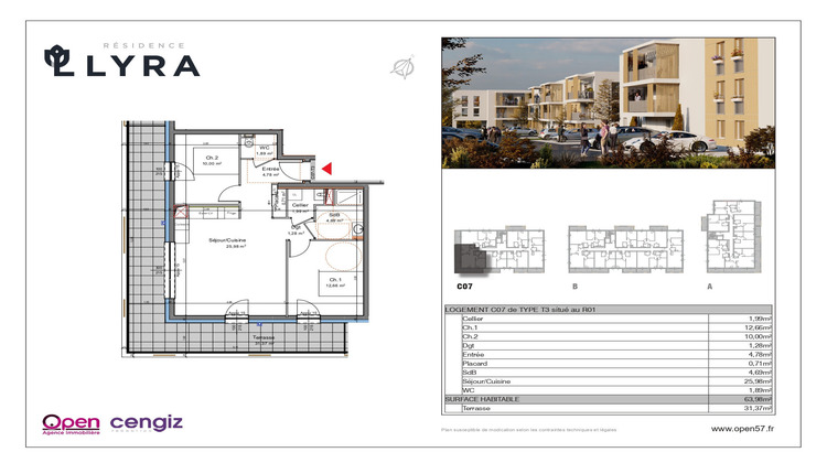 Ma-Cabane - Vente Appartement Mexy, 63 m²