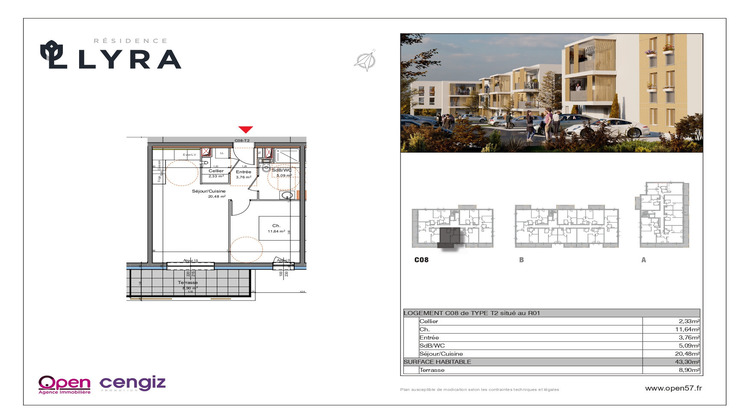 Ma-Cabane - Vente Appartement Mexy, 43 m²