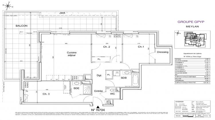 Ma-Cabane - Vente Appartement Meylan, 84 m²