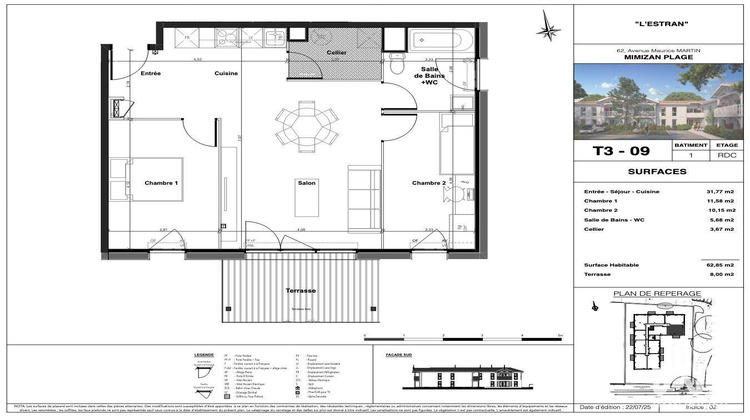 Ma-Cabane - Vente Appartement Mimizan, 63 m²