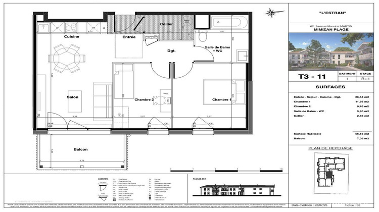 Ma-Cabane - Vente Appartement Mimizan, 57 m²