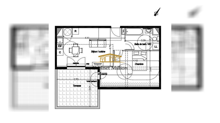 Ma-Cabane - Vente Appartement Mireval, 44 m²