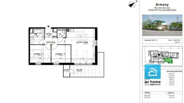 Ma-Cabane - Vente Appartement Mittelhausbergen, 65 m²