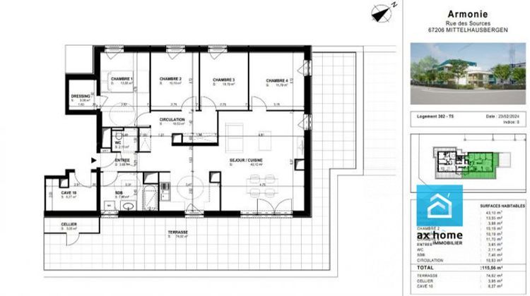 Ma-Cabane - Vente Appartement Mittelhausbergen, 116 m²