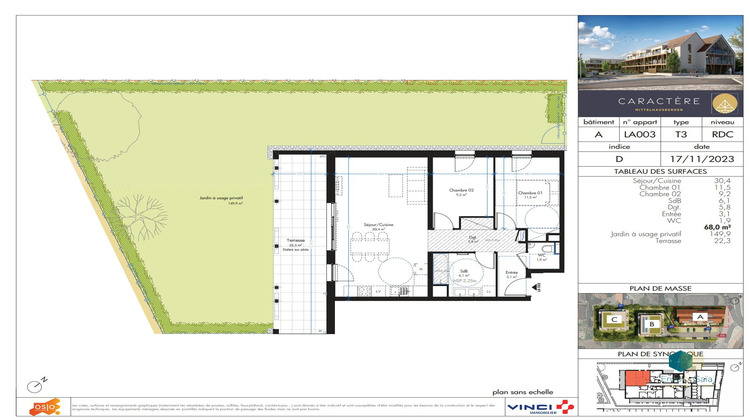 Ma-Cabane - Vente Appartement Mittelhausbergen, 68 m²