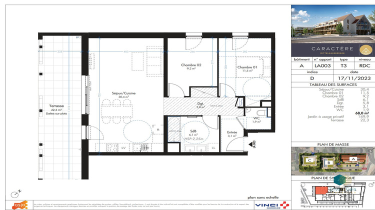 Ma-Cabane - Vente Appartement Mittelhausbergen, 68 m²