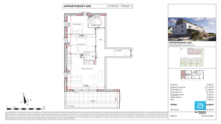 Ma-Cabane - Vente Appartement Mittelschaeffolsheim, 64 m²