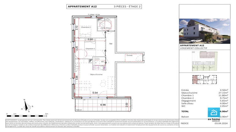Ma-Cabane - Vente Appartement Mittelschaeffolsheim, 64 m²
