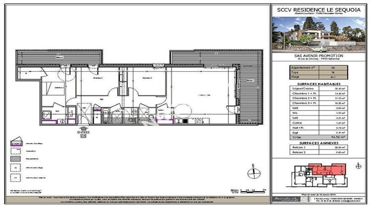 Ma-Cabane - Vente Appartement MONNETIER-MORNEX, 96 m²