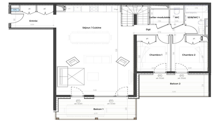 Ma-Cabane - Vente Appartement MONT-DE-LANS, 146 m²