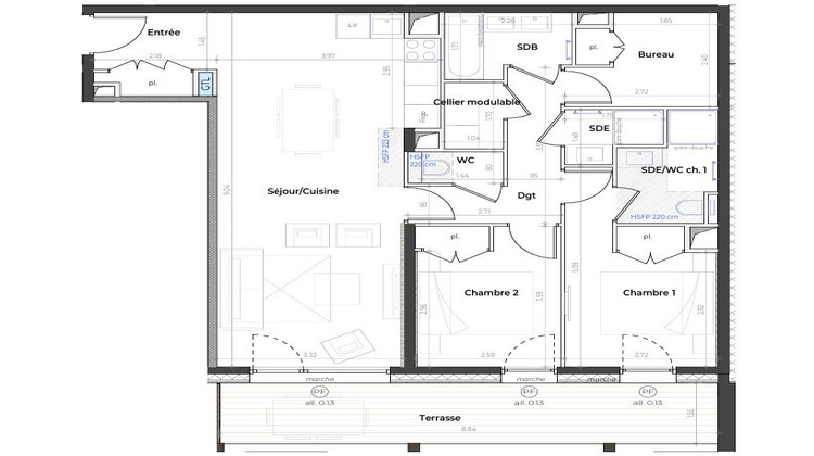 Ma-Cabane - Vente Appartement MONT-DE-LANS, 79 m²