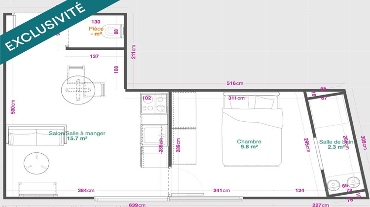 Ma-Cabane - Vente Appartement Mont-de-Marsan, 30 m²