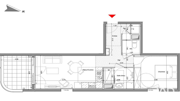 Ma-Cabane - Vente Appartement Monteux, 46 m²