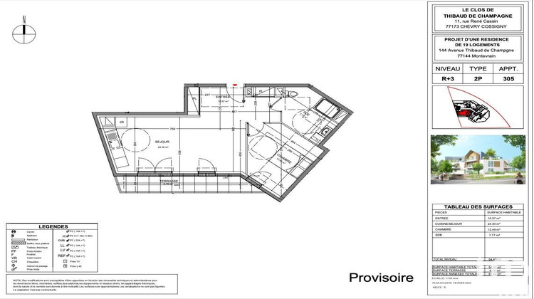 Ma-Cabane - Vente Appartement Montévrain, 54 m²