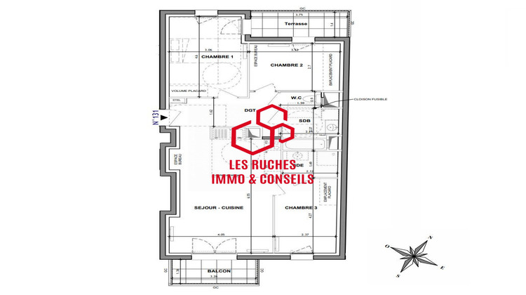 Ma-Cabane - Vente Appartement Montévrain, 77 m²