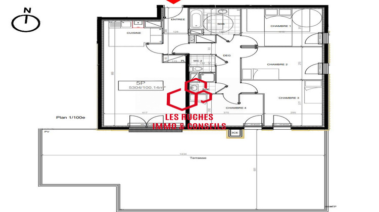 Ma-Cabane - Vente Appartement Montévrain, 100 m²