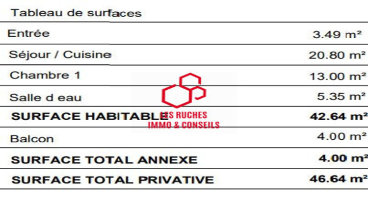Ma-Cabane - Vente Appartement Montévrain, 43 m²