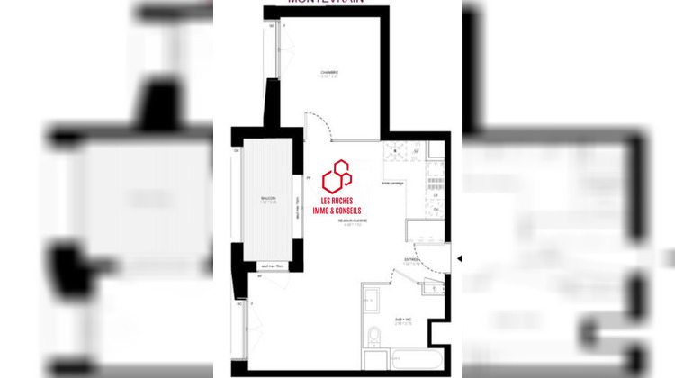 Ma-Cabane - Vente Appartement Montévrain, 46 m²