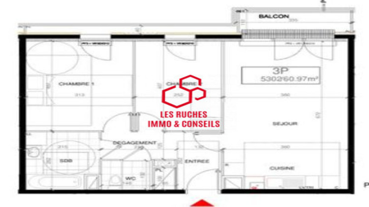 Ma-Cabane - Vente Appartement Montévrain, 61 m²