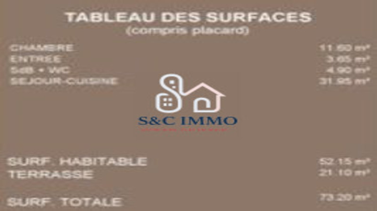 Ma-Cabane - Vente Appartement Montévrain, 52 m²