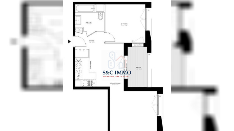 Ma-Cabane - Vente Appartement Montévrain, 49 m²