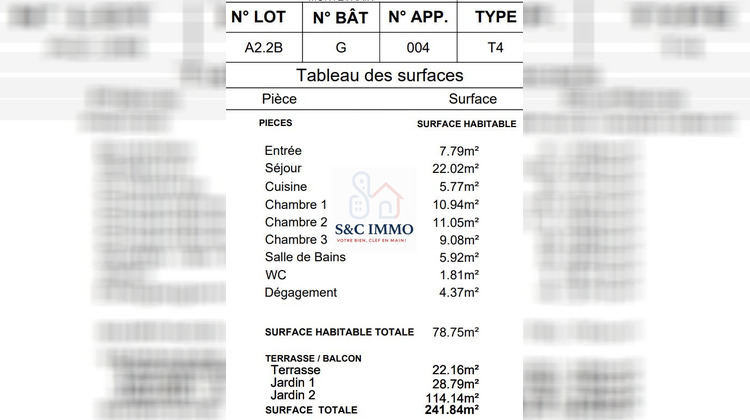 Ma-Cabane - Vente Appartement Montévrain, 79 m²