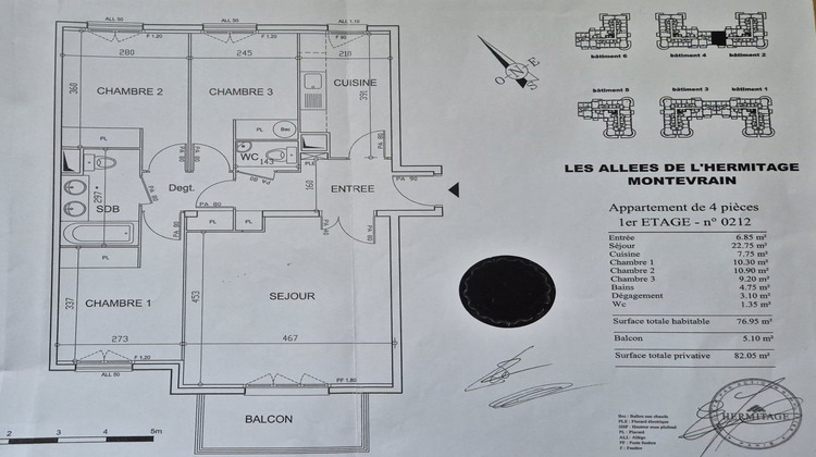 Ma-Cabane - Vente Appartement Montévrain, 77 m²