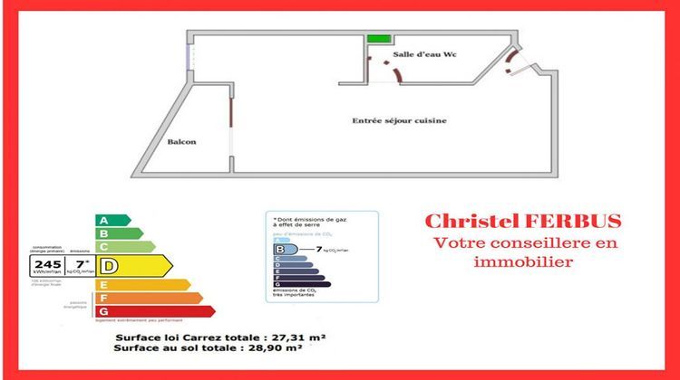 Ma-Cabane - Vente Appartement MONTFERMEIL, 27 m²