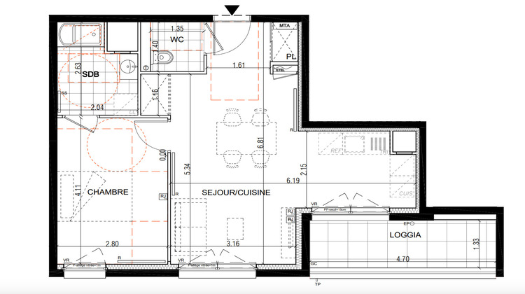 Ma-Cabane - Vente Appartement Montigny-lès-Metz, 45 m²