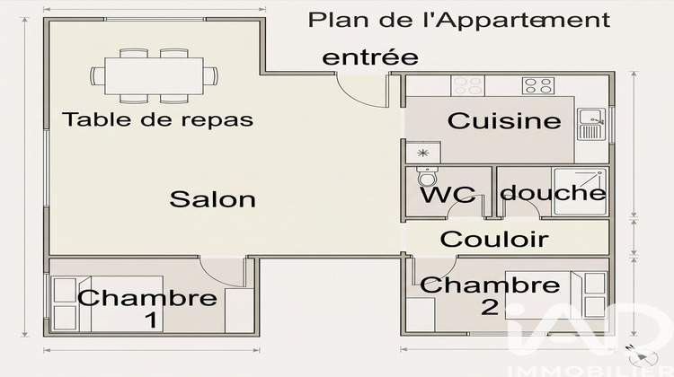 Ma-Cabane - Vente Appartement Montluçon, 56 m²