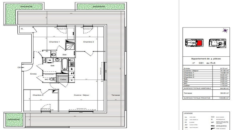 Ma-Cabane - Vente Appartement MONTPELLIER, 84 m²