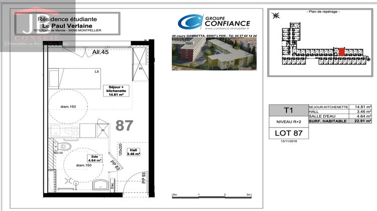 Ma-Cabane - Vente Appartement Montpellier, 22 m²