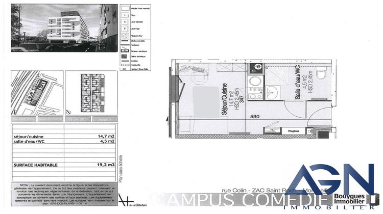 Ma-Cabane - Vente Appartement Montpellier, 20 m²